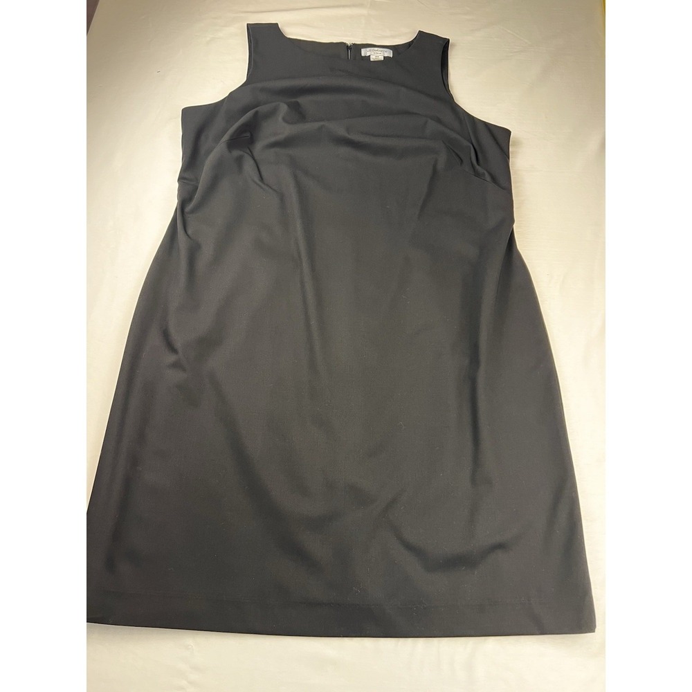 Liz Claiborne Black Shift Dress Sleeveless Classic Career Work 18W Plus NWOT